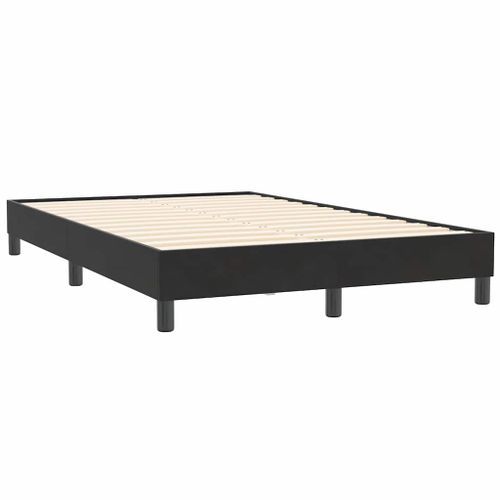 Cadre de lit sans matelas noir 120x210 cm velours - Photo n°2; ?>