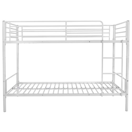 Cadre de lit superposé d'enfants Blanc Métal 90x200 cm - Photo n°3; ?>