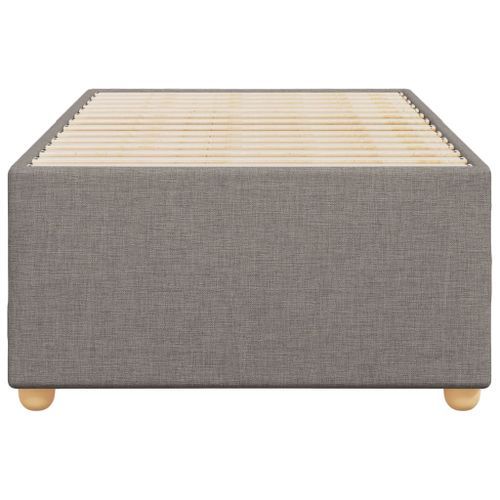 Cadre de lit Taupe 80x200 cm Tissu - Photo n°3; ?>