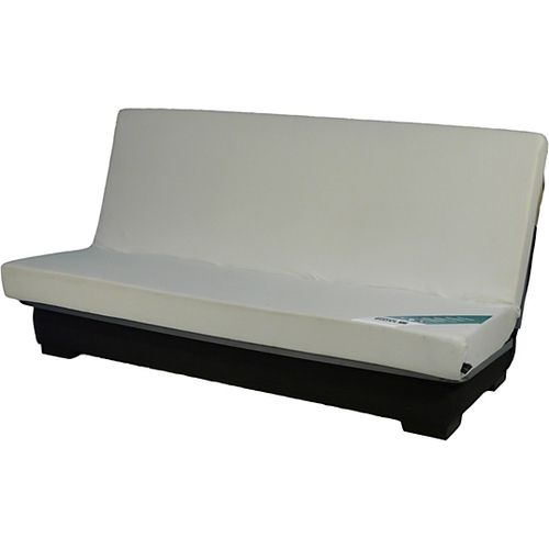 Canapé Clic Clac tissu avec coffre matelas Bultex 15 cm Bianca 207 cm - Photo n°3; ?>