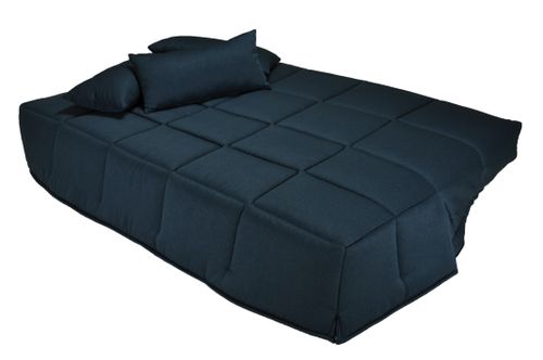 Canapé clic clac tissu avec rangement matelas Bultex 15 cm Balkoa 207 cm - Photo n°3; ?>