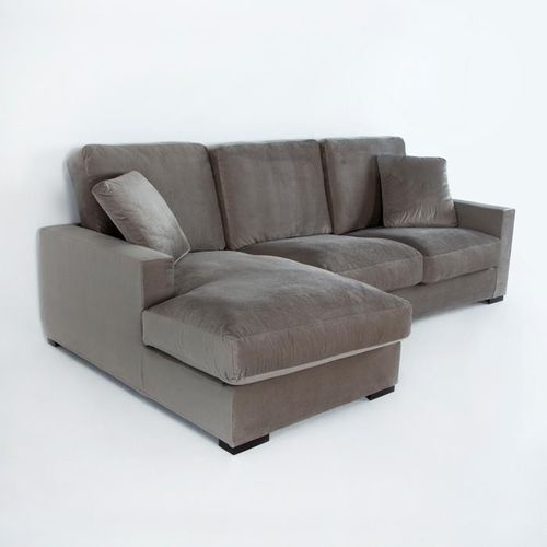 Canapé d'angle gauche tissu gris Amoux - Photo n°2; ?>