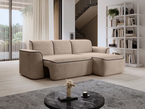 Canapé d'angle relax électrique Dumas - Innovation bien-être - Photo n°3; ?>