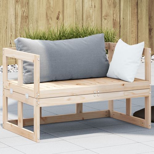 Canapé de jardin extensible bois massif de pin - Photo n°2; ?>