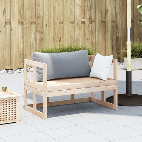 Canapé de jardin extensible bois massif de pin - Photo n°3; ?>