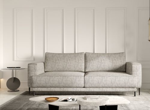 Canapé droit convertible coffre tissu Davina 248 cm - Photo n°2; ?>