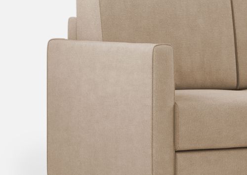 Canapé droit moderne italien tissu beige Korane - 3 tailles - Photo n°3; ?>
