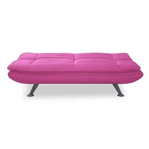 Canapé lit 3 places convertible velours rose Marinni - Photo n°2; ?>