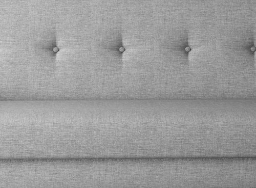 Canapé lit 3 places tissu gris clair et pieds en bois de hêtre Saline 216 cm - Photo n°3; ?>