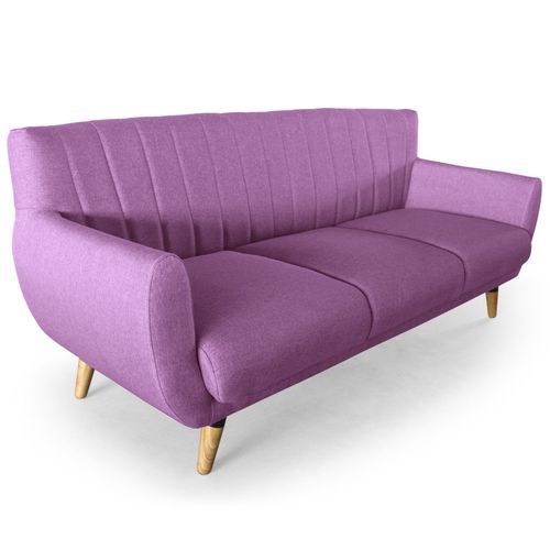 Canapé scandinave 3 places Lilas Margo - Photo n°2; ?>