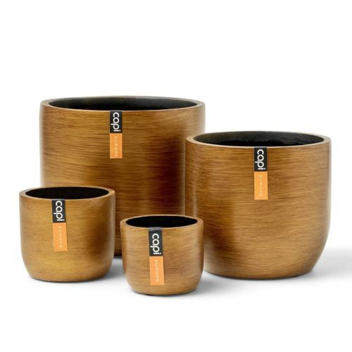 Capi Ensemble de jardinière 4 pcs Lux Retro Doré - Photo n°2; ?>