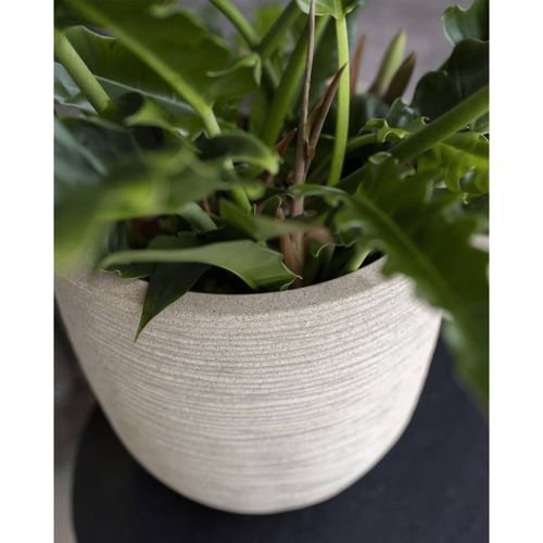 Capi Pot à fleurs Waste Rib 35x34 cm Beige terrazzo - Photo n°3; ?>