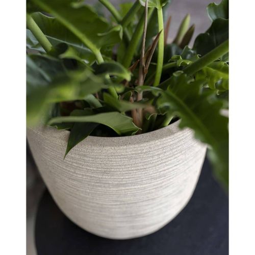 Capi Pot à fleurs Waste Rib 43x41 cm Beige terrazzo - Photo n°3; ?>