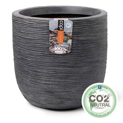 Capi Pot à fleurs Waste Rib 43x41 cm Gris - Photo n°2; ?>