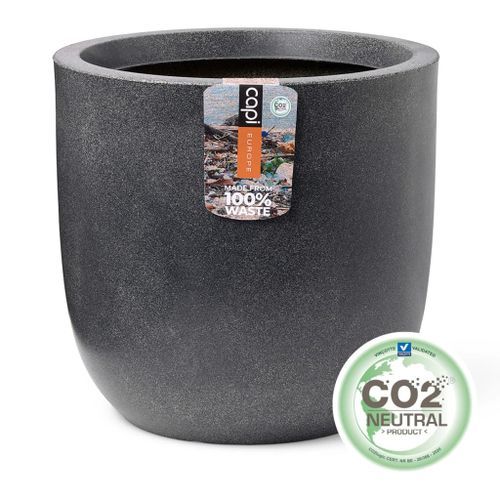 Capi Pot à fleurs Waste Smooth 43x41 cm Gris - Photo n°2; ?>