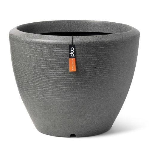 Capi Pot à plantes conique bas Arc Granite 60x48 cm Anthracite - Photo n°2; ?>