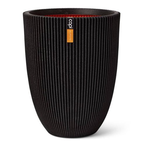 Capi Vase élégant Groove 34x46 cm noir - Photo n°2; ?>