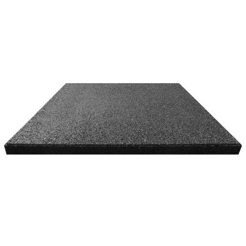 Carreaux de protection antichoc 12pcs Caoutchouc 50x50x3cm Noir - Photo n°3; ?>