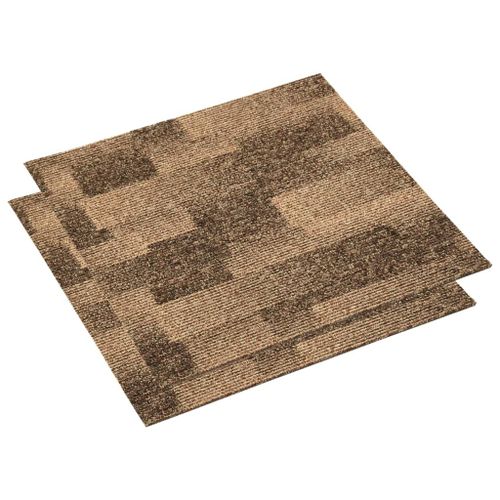 Carreaux de tapis de sol 20 pcs 5 m² Marron - Photo n°3; ?>