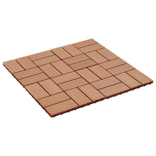 Carreaux De Terrasse 22 Pcs 30 X 30 Cm 2 M² WPC Teck 14 Carreaux de terrasse 22 pcs 30 x 30 cm 2 m² WPC Teck - Photo n°2; ?>