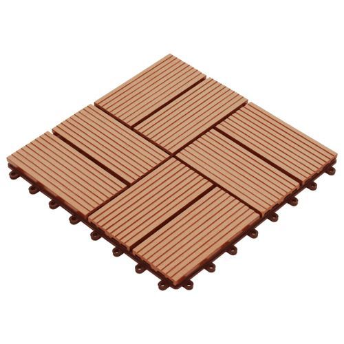 Carreaux De Terrasse 22 Pcs 30 X 30 Cm 2 M² WPC Teck 15 Carreaux de terrasse 22 pcs 30 x 30 cm 2 m² WPC Teck - Photo n°3; ?>