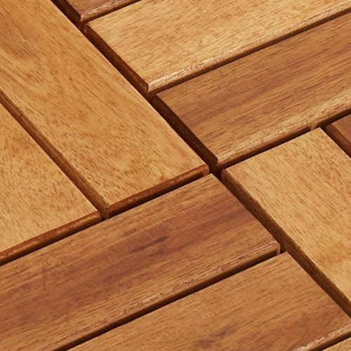 Carreaux de terrasse 30x30 cm 10 pcs Acacia - Photo n°2; ?>