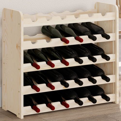 Casier à vin 67,5x25x60 cm Bois de pin massif - Photo n°2; ?>