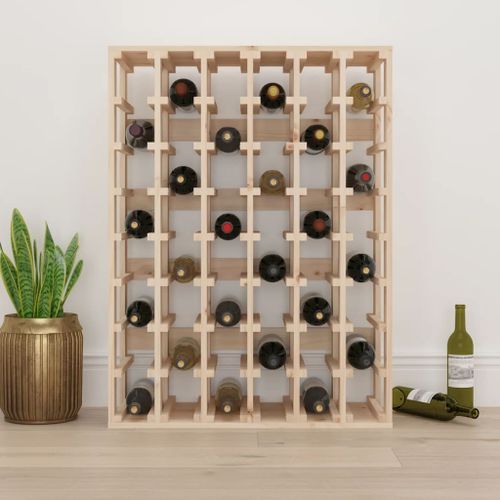 Casier à vin 70x33x94 cm Bois de pin massif - Photo n°3; ?>