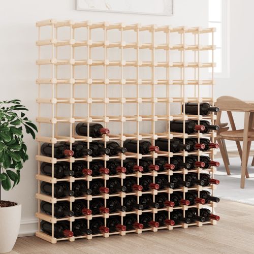 Casier à vin pour 120 bouteilles 112,5x23x123,5 cm pin massif - Photo n°2; ?>