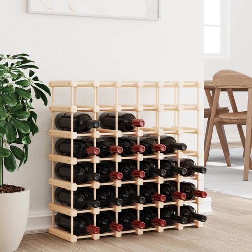 Casier à vin pour 42 bouteilles 68,5x23x68,5 cm pin massif - Photo n°2; ?>