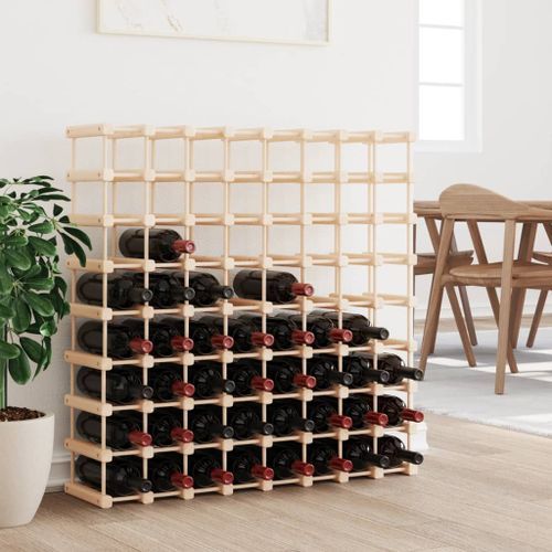 Casier à vin pour 72 bouteilles 90,5x23x90,5 cm pin massif - Photo n°2; ?>