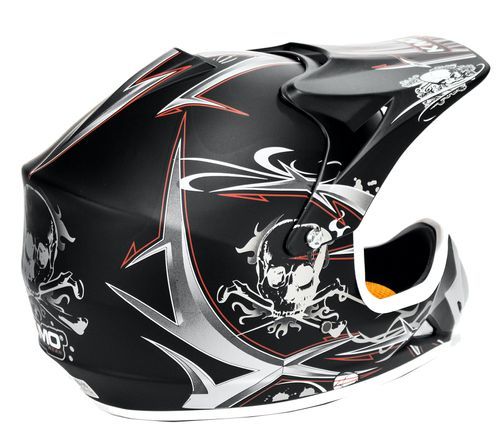 Casque enfant de cross gris mat Full sport - Photo n°3; ?>