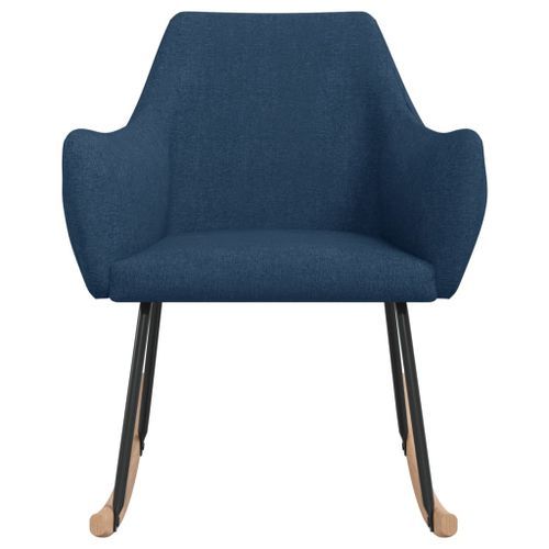 Chaise à bascule Bleu Tissu Solaly - Photo n°3; ?>