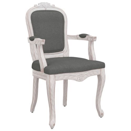 Chaise à manger gris foncé 62x59,5x100,5 cm tissu - Photo n°2; ?>