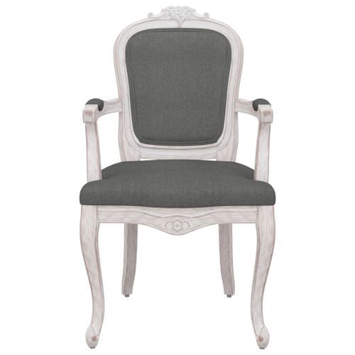 Chaise à manger gris foncé 62x59,5x100,5 cm tissu - Photo n°3; ?>