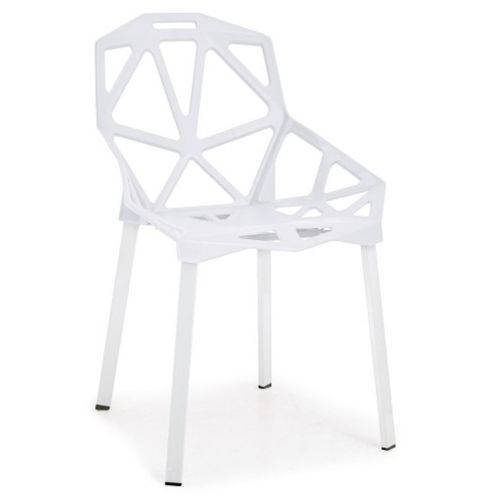 Chaise araignée blanche Arany - Lot de 4 - Photo n°2; ?>