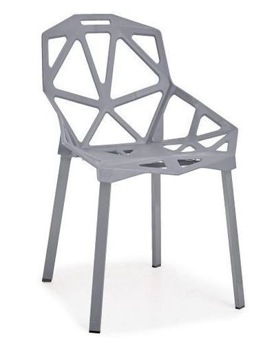 Chaise araignée grise Arany - Lot de 4 - Photo n°2; ?>