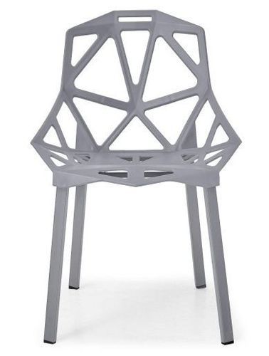 Chaise araignée grise Arany - Lot de 4 - Photo n°3; ?>
