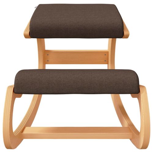 Chaise assis-genoux marron 55x84x55 cm contreplaqué de bouleau - Photo n°3; ?>
