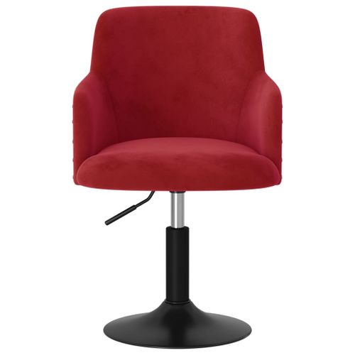 Chaise bordeaux Velours - Photo n°3; ?>