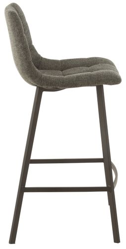 Chaise de bar métal gris foncé Stephano L 47 cm - Photo n°3; ?>