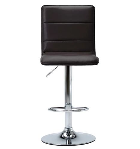 Chaise De Bar Simili Cuir Marron Et Métal Chromé Rand 17 Chaise de bar simili cuir marron et métal chromé Rand - Photo n°3; ?>