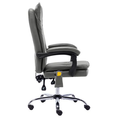 Chaise de bureau de massage Anthracite Similicuir 3 - Photo n°3; ?>