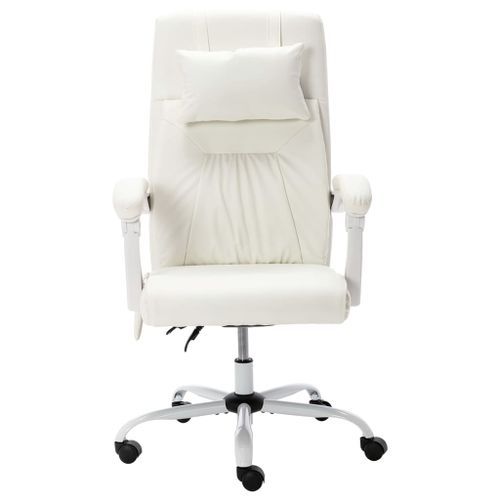 Chaise de bureau de massage Blanc Similicuir - Photo n°2; ?>