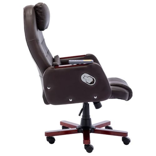 Chaise de bureau de massage Marron Similicuir 6 - Photo n°3; ?>