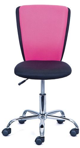 Chaise de bureau enfant rose et noir Tinny - Photo n°2; ?>