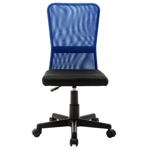 Chaise de bureau Noir et bleu 44x52x100 cm Tissu en maille - Photo n°2; ?>