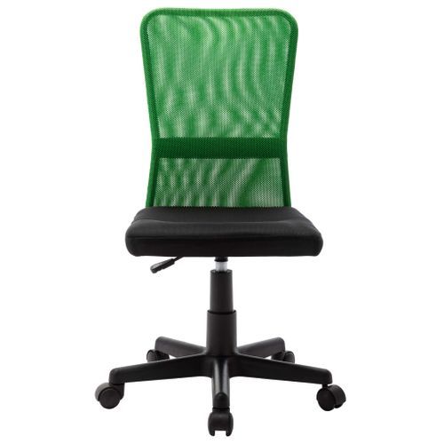 Chaise de bureau Noir et vert 44x52x100 cm Tissu en maille - Photo n°2; ?>