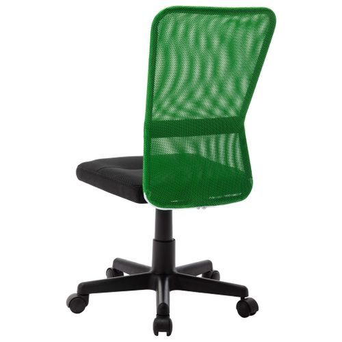 Chaise de bureau Noir et vert 44x52x100 cm Tissu en maille - Photo n°3; ?>