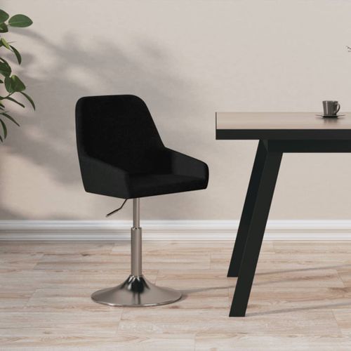 Chaise de bureau pivotant tissu noir Klazo - Photo n°2; ?>